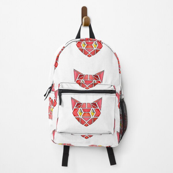 Item preview, Red Geometric Cat designed and sold by Fragile Saturn.