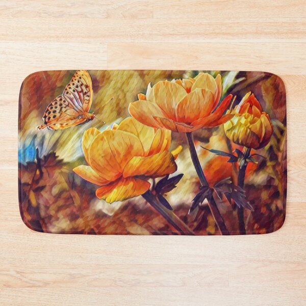 Item preview, Butterfly and poppy designed and sold by StudioCorvid.