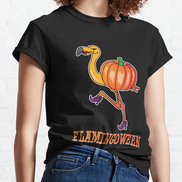 Halloween Flamingo 2020 T Shirts Redbubble - rare pumpkin t shirt roblox