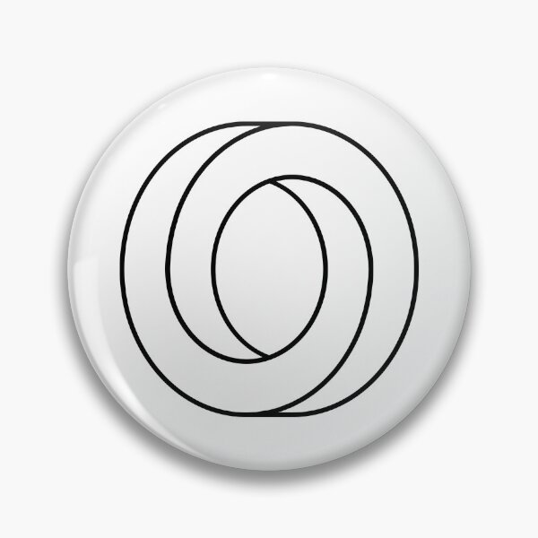 Item preview, Letter O. Impossible circle shape. Optical illusion.  designed and sold by TashaVector.