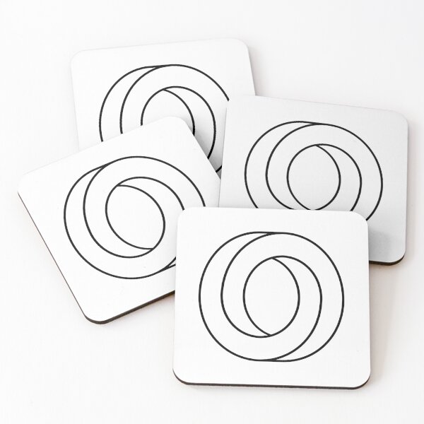 Item preview, Letter O. Impossible circle shape. Optical illusion. designed and sold by TashaVector.