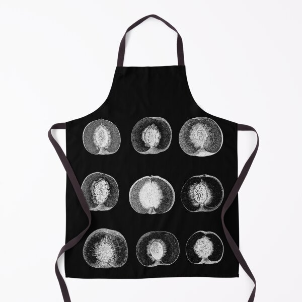 Item preview,  Black & White Peaches- Fruit Pattern designed and sold by re-silvija.