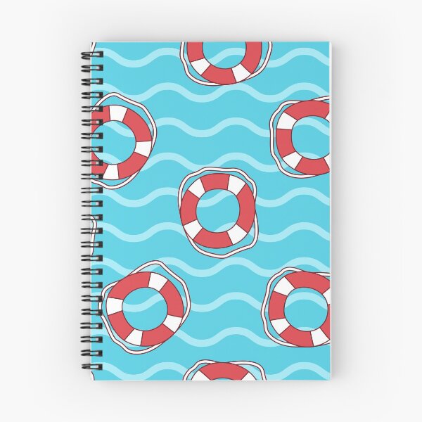 Item preview, Seamless lifebuoy pattern designed and sold by GulArt.