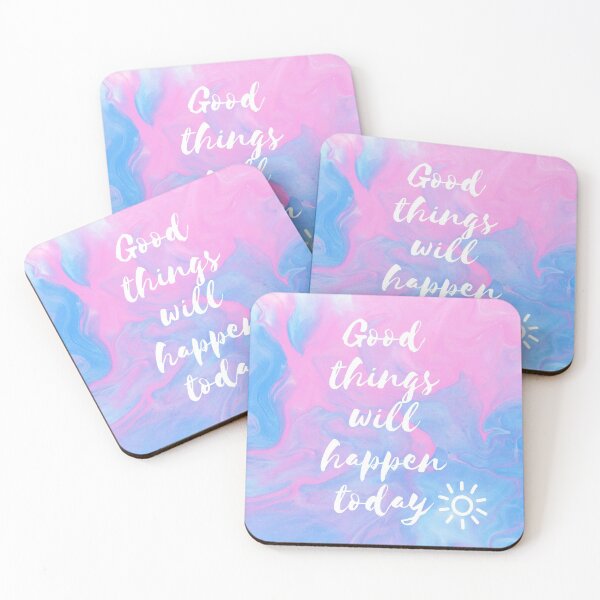 Item preview, Good things will happen positive motivational quote designed and sold by HR-the-Chemist.