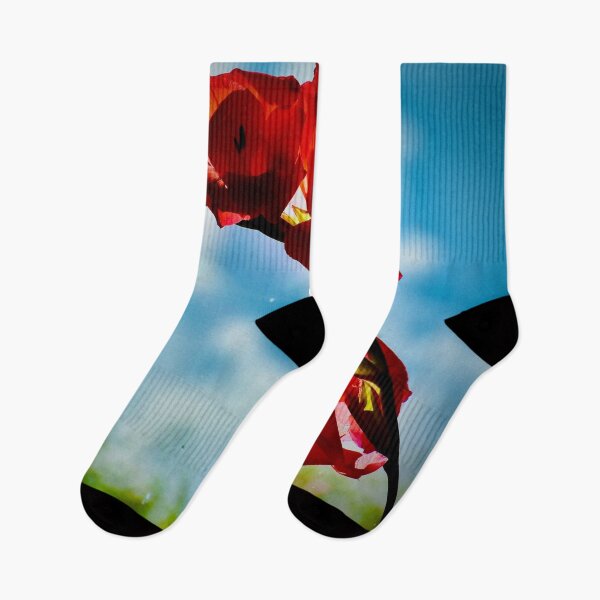 Item preview, Red gladdie rampant on blue sky designed and sold by keithmilligan.