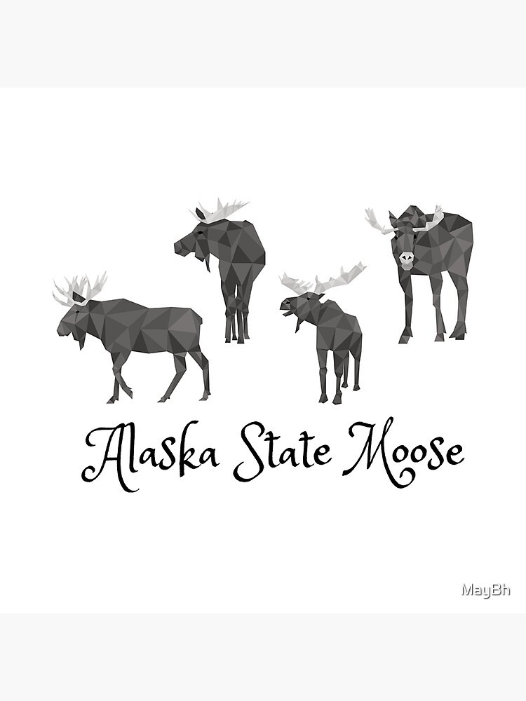 "Alaska State Moose" Sticker for Sale by MayBh Redbubble