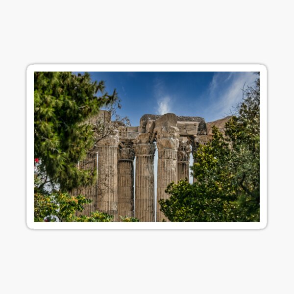 Columns of the Temple of Olympian Zeus Sticker