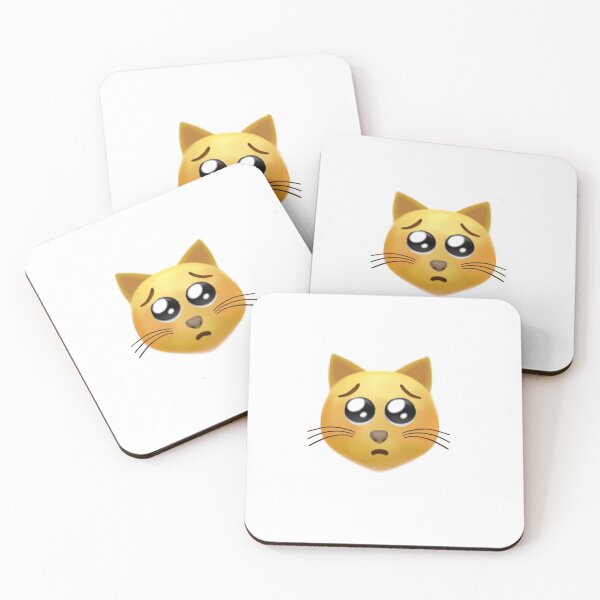 Item preview, Sad Blushing Cat Face designed and sold by piperdooley.