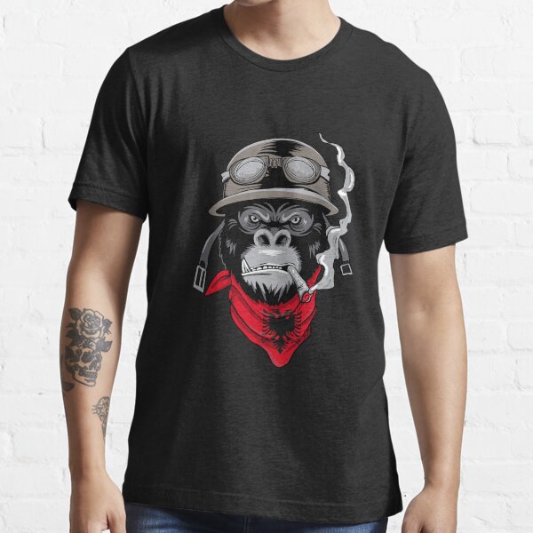 Albania motorcycle helmet motorcyclist biker Essential T-Shirt