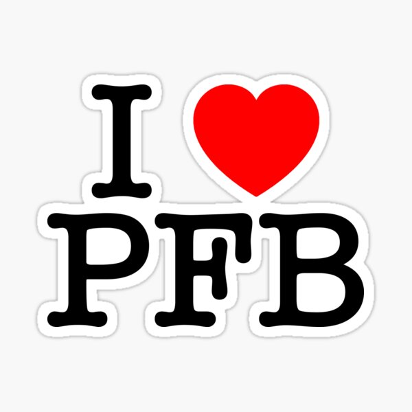 I Love Plastic Fauxno Band - Black Print Sticker