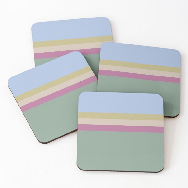 Item preview, Blue-Green Retro Stripes designed and sold by socksoverjeans.