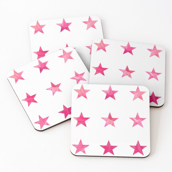 Item preview, Pink Water Color Stars Sticker Pack designed and sold by KatharineArt.