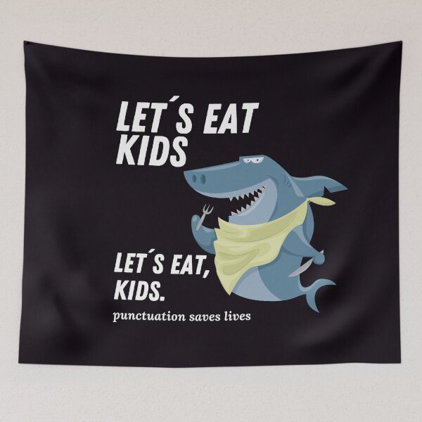 Item preview, Let's Eat Kids Punctuation Saves Lives. Funny Grammar Punctuation designed and sold by joanaoberg.