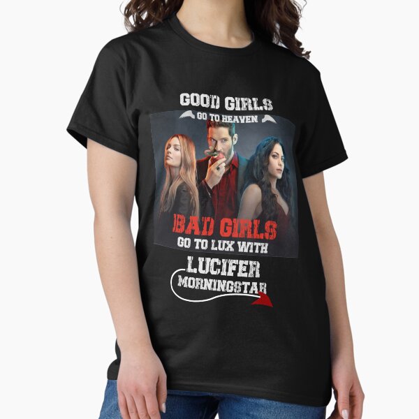 Item preview, Lucifer Morningstar TV Show Netflix Fan Art designed and sold by Dark Mood shirts.