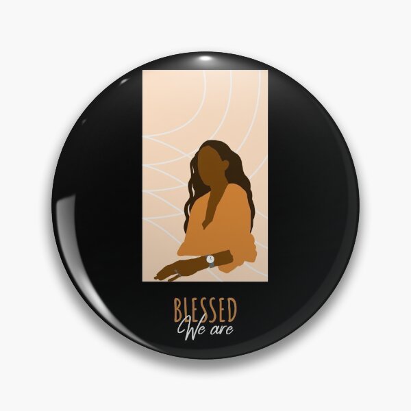 Item preview, We Are Blessed - Orange Woman Queen Brown Skin Girl Black Girl Magic Afro Kwanzaa Black Owned Business Design designed and sold by CreatedbyJR.