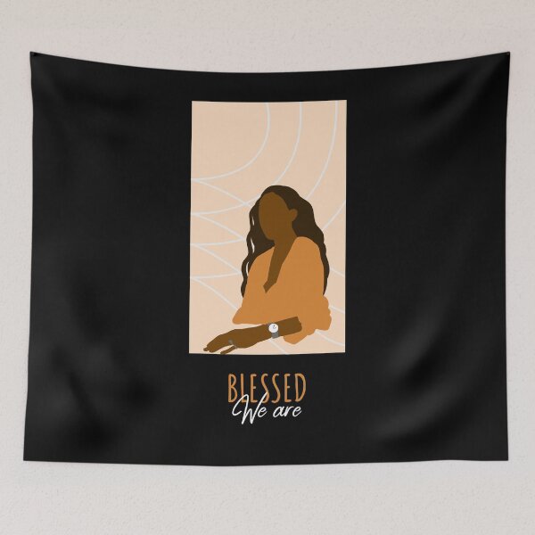 Item preview, We Are Blessed - Orange Woman Queen Brown Skin Girl Black Girl Magic Afro Kwanzaa Black Owned Business Design designed and sold by CreatedbyJR.