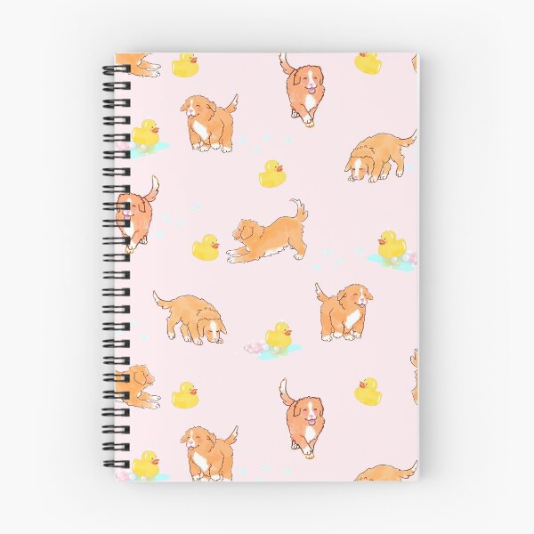 Item preview, Toller Puppies and Rubber Duckies - Pink designed and sold by BlossomCreative.