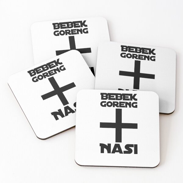 Item preview, Bebek Goreng with Nasi Black and White Bold designed and sold by Desznr.