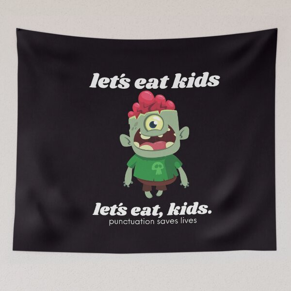 Item preview, Let's Eat Kids Punctuation Saves Lives. Funny Grammar Punctuation designed and sold by joanaoberg.