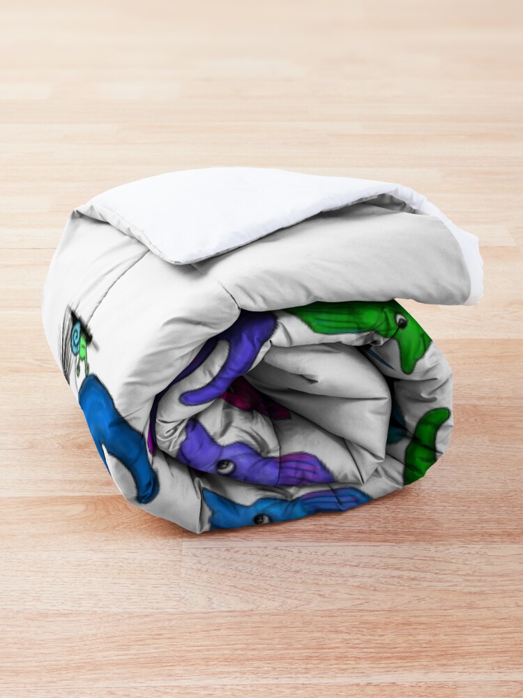 Alternate view of New Sea Love Seahorse Family Rainbow Comforter