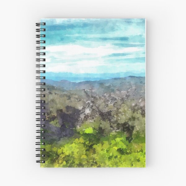 Item preview, Laureana Cilento: landscape with flowering trees and clouds designed and sold by Giuseppe Cocco.