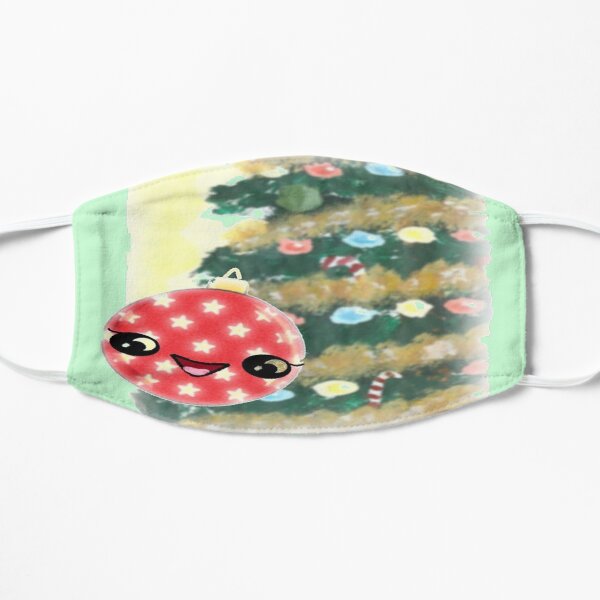 Decorated Christmas Tree Flat Mask