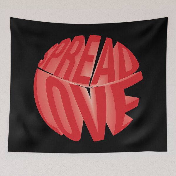 Item preview, spread love 3D gradient illustration circle designed and sold by ItsMemeMachine.