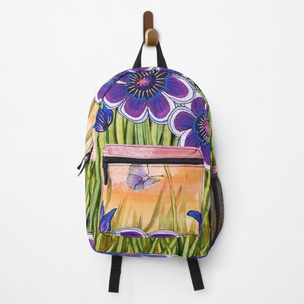 Item preview, Large purple& blue flowers designed and sold by DEBORAH CROSS.