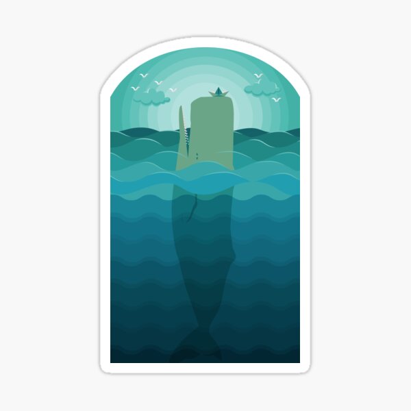 Playful Whale Sticker