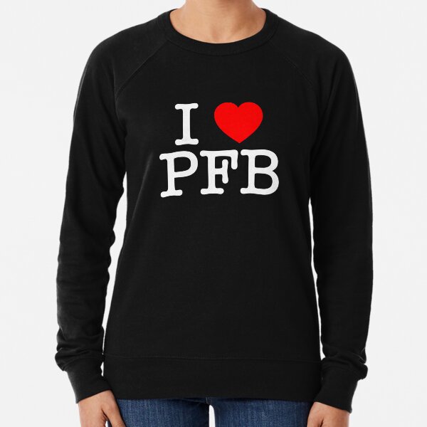 I Love Plastic Fauxno Band - White Print Lightweight Sweatshirt