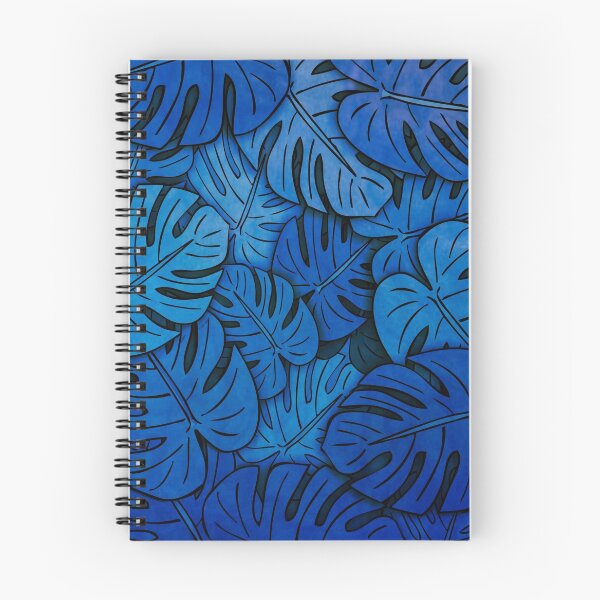 Item preview, Blue Monstera Leaves designed and sold by HeadRubble.