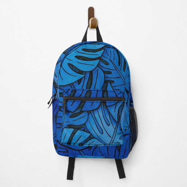 Item preview, Blue Monstera Leaves designed and sold by HeadRubble.