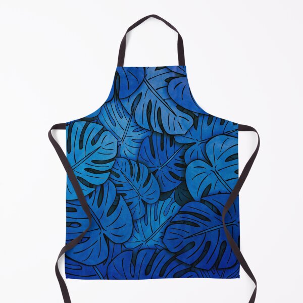 Item preview, Blue Monstera Leaves designed and sold by HeadRubble.