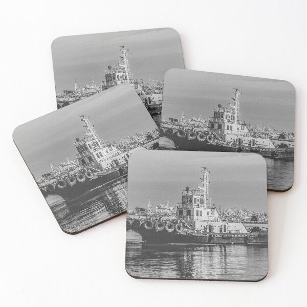 Item preview, Tugboat at Port, Montevideo, Uruguay designed and sold by DFLC Prints.