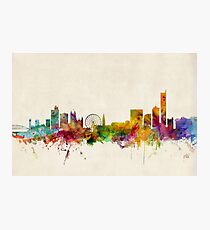 Manchester England Skyline Cityscape Photographic Print