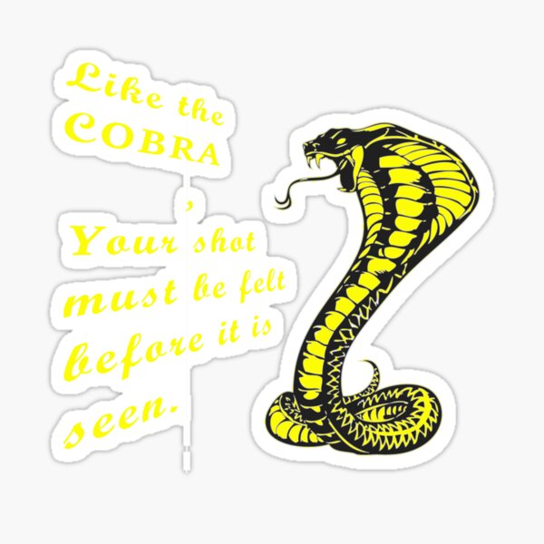 Artikel-Vorschau von Cobra Essential Insignia. Wie bei der Cobra muss Ihr Schuss gefühlt werden, bevor er gesehen wird., designt und verkauft von Tourtite.