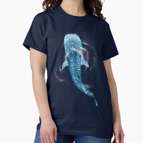Vista previa del artículo con la obra «Tiburón ballena saliendo a la superficie», diseñado y vendido por Joanne Agus.
