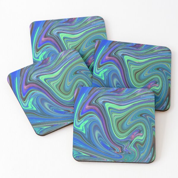 Item preview, Blue green color flow designed and sold by amagaclothing.