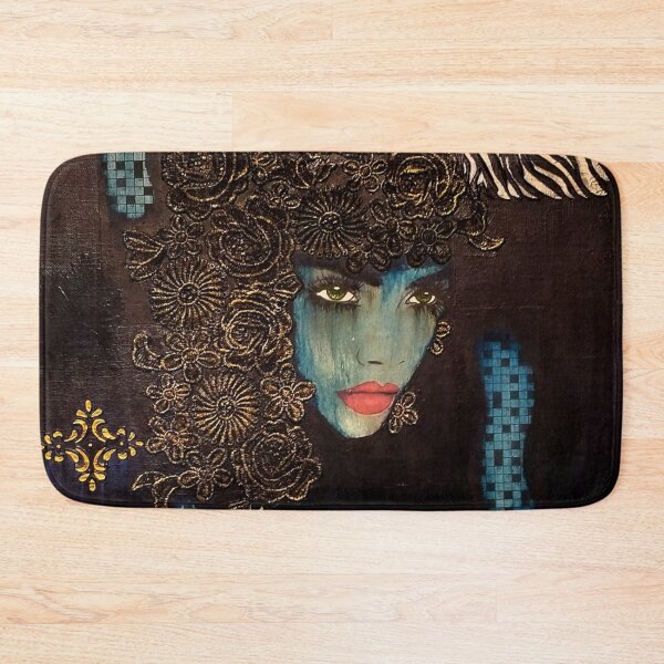 Item preview, Large Blue Lady Painting designed and sold by DEBORAH CROSS.