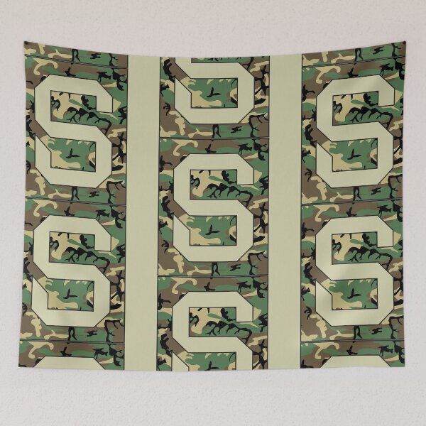Item preview, Letter "S" Military Camo Stencil font designed and sold by 65 MCMLXV.
