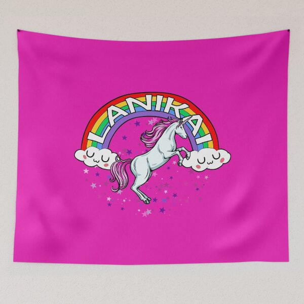 Item preview, Lanikai Beach Hawaii uwu Rainbow Unicorn with Stars designed and sold by LocalKineStuffs.
