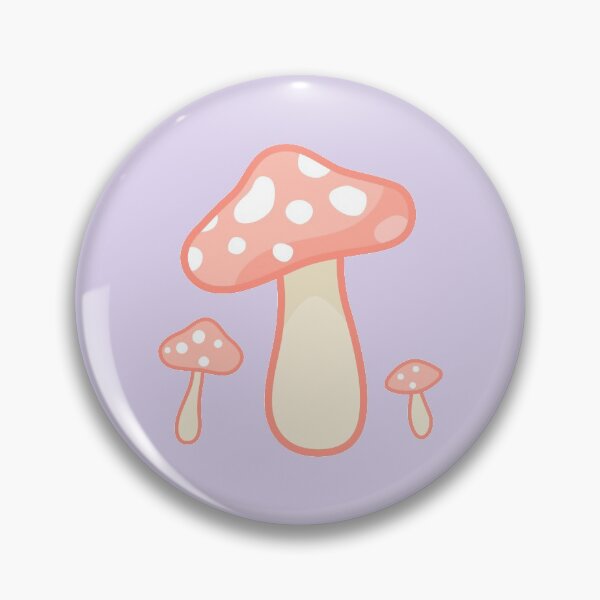 Item preview, pastel pink cottagecore mushrooms designed and sold by prismatic paper co.