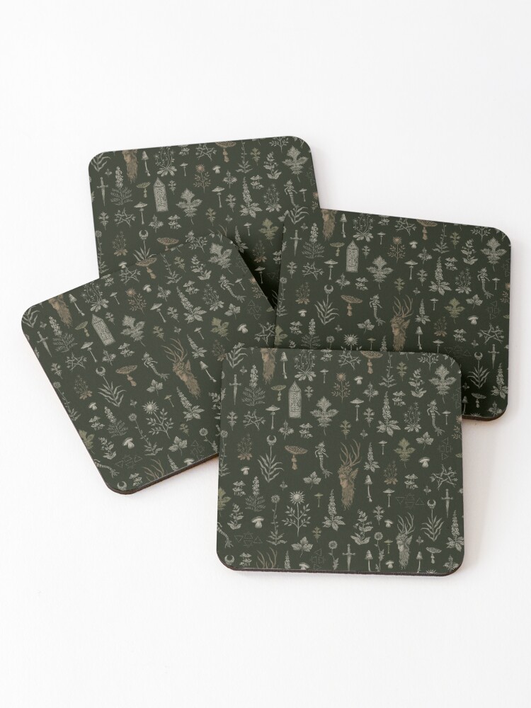 Thumbnail 1 of 5, Coasters (Set of 4), Forest and Field Guardian designed and sold by brettisagirl.