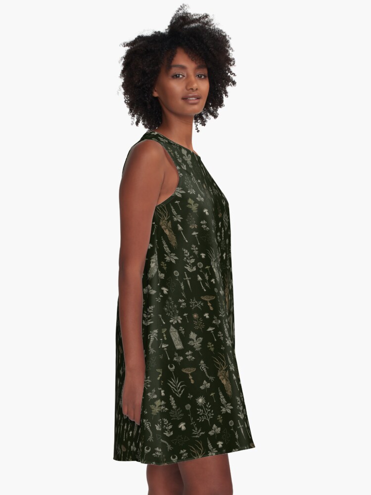 Alternate view of Forest and Field Guardian A-Line Dress