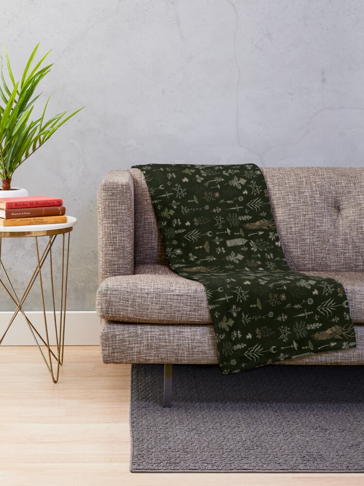 Alternate view of Forest and Field Guardian Throw Blanket