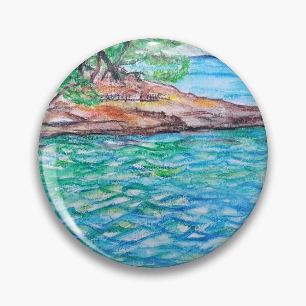 Item preview, MEDITERRANEAN BLUE, A SEASIDE PAINTING designed and sold by IvanaKada.