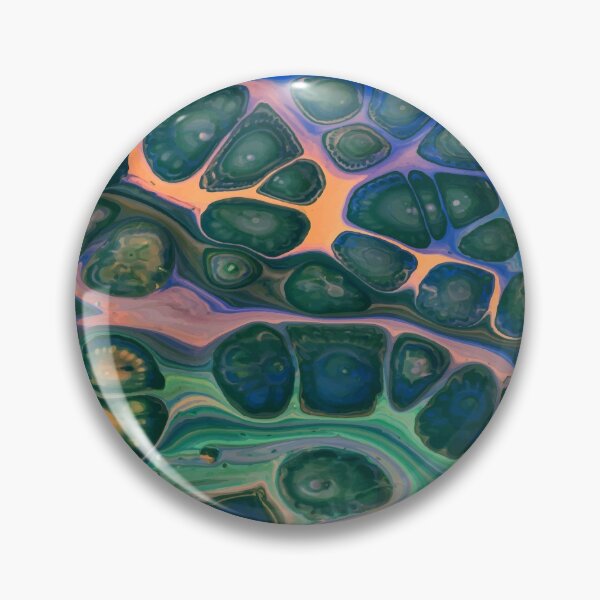 Item preview, Color flow blue orange green ammonite designed and sold by amagaclothing.