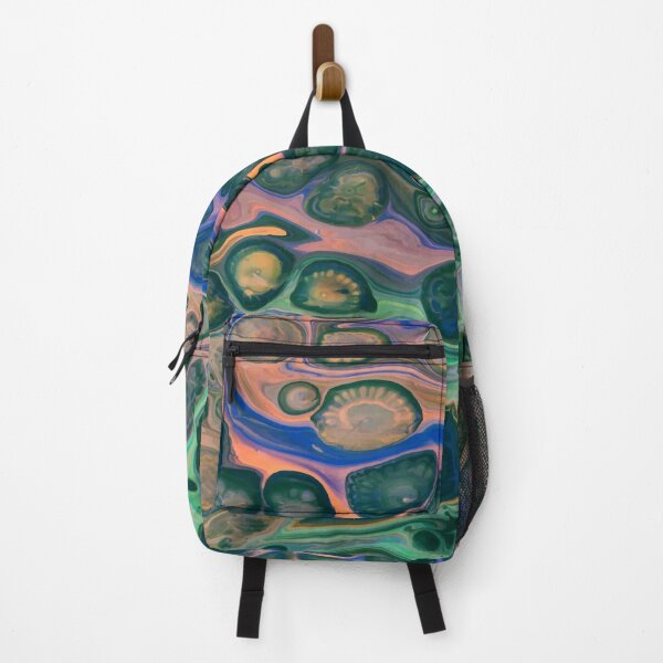 Item preview, Color flow blue orange green ammonite designed and sold by amagaclothing.