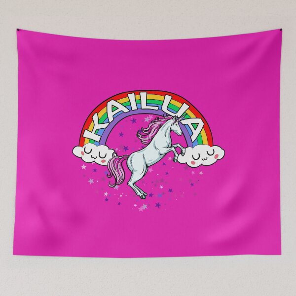 Item preview, Kailua Hawaii uwu Rainbow Unicorn with Stars designed and sold by LocalKineStuffs.