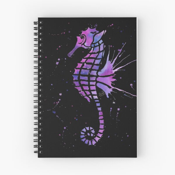 Item preview, Galaxy Blue and Purple Seahorse designed and sold by MenagerieMayhem.